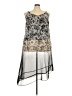 Lane Bryant 100% Polyester Graphic Silver Cocktail Dress Size 18 - 20 Plus - photo 1