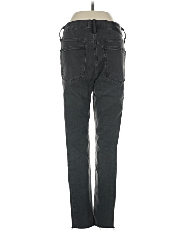 Madewell Petite 9" Mid-Rise Skinny Jeans in Black Sea (view 2)