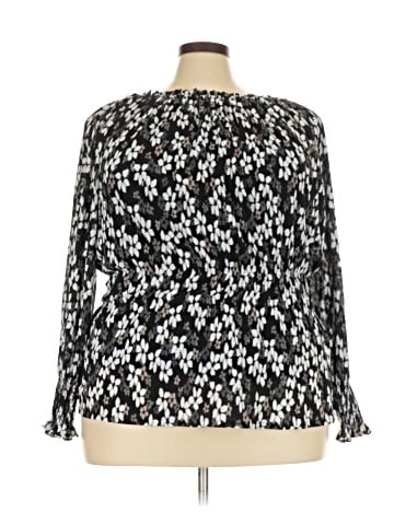 G by Giuliana Rancic Long Sleeve Blouse (view 1)