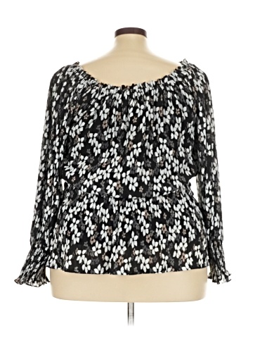 G by Giuliana Rancic Long Sleeve Blouse (view 2)