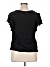Max Studio Black Short Sleeve Top Size XL - photo 2