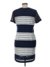 Beige by ECI Stripes Blue Casual Dress Size L - photo 2