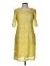 Studio One 100% Polyester Yellow Casual Dress Size 12 - photo 1
