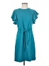 Calvin Klein Solid Teal Casual Dress Size 4 - photo 1