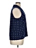 Anne Klein Polka Dots Blue Sleeveless Blouse Size XL - photo 4