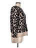 Ann Taylor Animal Print Tan Pullover Sweater Size L - photo 4