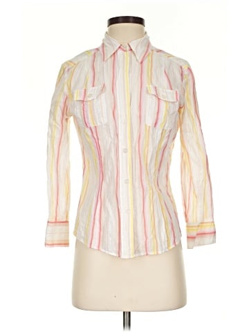 New York & Company 3/4 Sleeve Button-Down Shirt (view 1)
