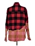 Divided by H&M Color Block Red Long Sleeve Button-Down Shirt Size L - photo 2