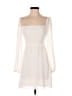 Wilfred 100% Polyester Solid Ivory Cocktail Dress Size 0 - photo 1