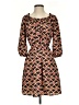 The Webster at Target 100% Polyester Print Black Casual Dress Size XS - photo 1