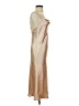 Bebe 100% Polyester Metallic Tan Cocktail Dress Size S - photo 4