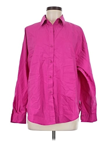 Express Long Sleeve Button-Down Shirt (view 1)
