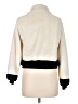 Say What? 100% Polyester Ivory Faux Fur Jacket Size M - photo 2
