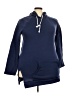 Unbranded 100% Polyester Blue Pullover Hoodie Size XXL - photo 1