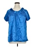Harve Benard Blue Short Sleeve Blouse Size 1X - photo 1