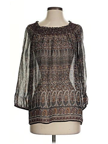 Joie 3/4 Sleeve Silk Top (view 1)
