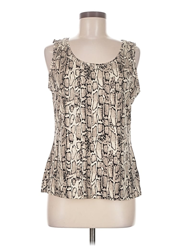 Pre-owned 212 Collection Sleeveless Blouse In Ivory