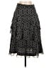 Joie 100% Silk Argyle Black Silk Skirt Size 0 - photo 1