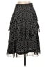 Joie 100% Silk Argyle Black Silk Skirt Size 0 - photo 2