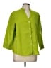 Talbots 100% Linen Green 3/4 Sleeve Button-Down Shirt Size L - photo 1