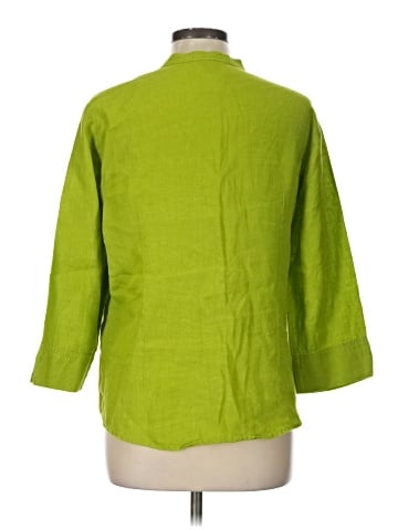 Talbots 3/4 Sleeve Button-Down Shirt (view 2)