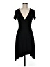Acemi Solid Black Casual Dress Size M - photo 1