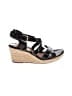 Sofft 100% Leather Black Wedges Size 8 - photo 1