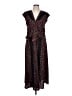 Thakoon 100% Polyester Print Black Casual Dress Size 12 - photo 1