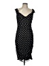 BCBGMAXAZRIA Polka Dots Black Cocktail Dress Size L - photo 1
