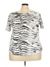 Reel Legends Animal Print Silver Active T-Shirt Size 2X - photo 1