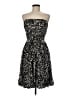 BCBGMAXAZRIA 100% Silk Animal Print Black Cocktail Dress Size 8 - photo 1