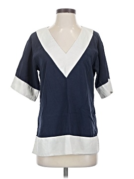 Tory Burch Short Sleeve Silk Top