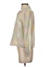 Just 100% Cotton Metallic Ivory Long Sleeve Blouse Size XS - photo 5