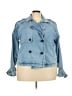 Torrid 100% Cotton Blue Denim Jacket Size 2X Plus (2) - photo 1