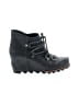 Sorel 100% Leather Black Wedges Size 8 - photo 1