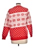 Fashion Print Red Pullover Sweater Size L - photo 2