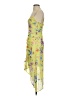 Rays for Days 100% Rayon Floral Yellow Cocktail Dress Size S - photo 5