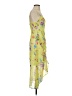 Rays for Days 100% Rayon Floral Yellow Cocktail Dress Size S - photo 4
