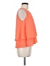 Stella Luce 100% Polyester Orange Sleeveless Blouse Size M - photo 4