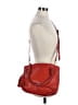 J.Crew Solid Red Orange Leather Satchel One size - photo 2