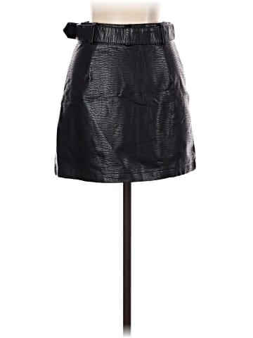 Polly Faux Leather Skirt (view 2)