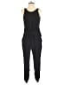 Parker 100% Silk Solid Black Jumpsuit Size S - photo 1