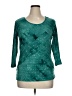 DressBarn Teal 3/4 Sleeve Top Size XL - photo 1
