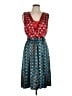 Tory Burch 100% Polyester Paisley Teal Cocktail Dress Size 10 - photo 1