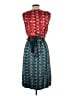 Tory Burch 100% Polyester Paisley Teal Cocktail Dress Size 10 - photo 2