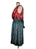 Tory Burch 100% Polyester Paisley Teal Cocktail Dress Size 10 - photo 5