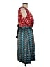 Tory Burch 100% Polyester Paisley Teal Cocktail Dress Size 10 - photo 4