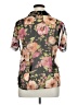 Apparenza 100% Polyester Floral Black Short Sleeve Blouse Size XL - photo 2