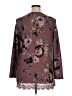 Unbranded Floral Burgundy Long Sleeve Blouse Size XL - photo 2