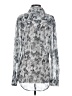 Kardashian Kollection 100% Polyester Animal Print Silver Long Sleeve Blouse Size XS - photo 2